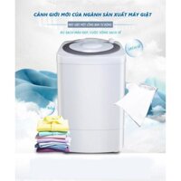 Máy giặt mini một lồng phù hợp cho gia đình có trẻ nhỏ, máy giặt bán tự động có chế độ vắt