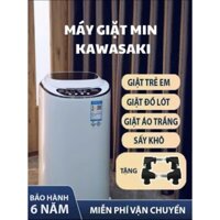 Máy giặt mini PVL cao cấp, nhật bản, KAWASAKI -Giặt vắt giặt sấy khô khử khuẩn bằng tia UV Bản cao cấp bảo hành 5 năm