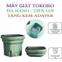 Máy Giặt Mini Tokoro Gấp Gọn, Máy giặt đồ lót, tất vớ, giặt đồ cho bé dung tích 2.8L.