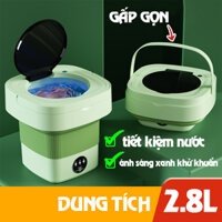 Máy Giặt Mini Tự Động Gấp Gọn Khử Khuẩn Bằng Ánh Sáng Xanh SUMI Công Suất 36W, Dung Tích 2.8L