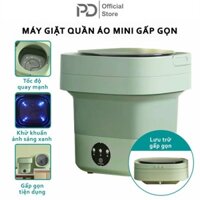 Máy Giặt Mini Tự Động Gấp Gọn,Giặt Đồ Lót Tất Vớ Giặt Đồ Cho Bé Tự Vắt Khô Khử Khuẩn Dung Tích 6L