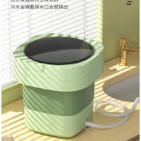 Máy Giặt Mini Tự Động, Máy Giặt Gấp Gọn Khử Khuẩn Bằng Ánh Sáng Xanh Hàng Nội