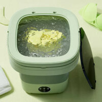 Máy Giặt Mini Tự Động, Máy Giặt Gấp Gọn Khử Khuẩn Bằng Ánh Sáng Xanh