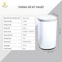 Máy giặt quần áo kèm sấy khô cho bé Moaz Bébé MB068 Plus