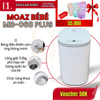 Máy giặt quần áo kèm sấy khô cho bé MoazBÉBÉ MB-068 Plus Khối Lượng Lồng Giặt 3,5Kg