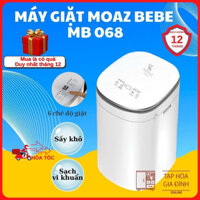 Máy giặt quần áo mini kèm sấy khô 2 in 1 cho bé moaz bébé moaz bebe mb068 bảo hành chính hãng 12 tháng