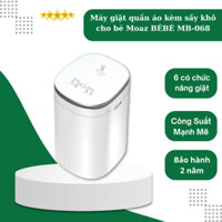 Máy Giặt Quần Áo Mini Kèm Sấy Khô 2 in 1 Cho Bé Moazbébé Mb068, Bảo Hành 12 Tháng