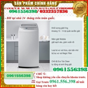 Máy giặt Samsung 9 kg WA90H4200SG/SV
