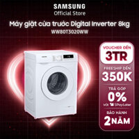 Máy giặt Samsung cửa trước Digital Inverter 8kg (WW80T3020WW) - Miễn phí công lắp đặt