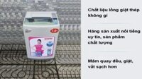 Máy giặt Sanyo 7kg lồng inox không gỉ SA-123