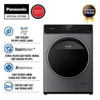 Máy Giặt Sấy Cửa Trước Panasonic 10 Kg giặt 6kg sấy NA-S106FC1LV – Diệt khuẩn đến 99.99% – Giặt sấy 2 trong 1 – Hàng Chính Hãng (Xám) – Giao Toàn Quốc