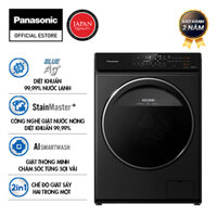Máy Giặt Sấy Cửa Trước Panasonic 10,5 Kg giặt 6kg sấy NA-S056FR1BV - Diệt khuẩn đến 99.99 - Giặt sấy 2 trong 1- Hàng Chính Hãng Đen - Giao Toàn Quốc