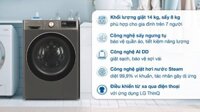 Máy giặt sấy LG AI DD Inverter giặt 14 kg - sấy 8 kg FV1414H3BA