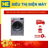 Máy giặt sấy lồng ngang Inverter 9kg LG FC1409D4E-Tiết kiệm điện với Công nghệ giặt 6 chuyển động-Bảo hành 2 năm