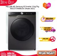 Máy giặt sấy Samsung AI Inverter 11kg/7kg WD11T734DBX/SV Mới 2021