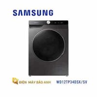 Máy giặt sấy Samsung WD12TP34DSX/SV inverter 12kg – Chính hãng