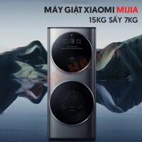 Máy Giặt Sấy Xiaomi Mijia 2 Tầng MJ206 Giặt 15Kg Sấy 7Kg – Ion bạc khử trùng, sấy biến tần BLDC (Màu đen)