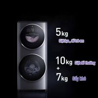 Máy Giặt Sấy Xiaomi Mijia 2 Tầng XM21 Giặt 15Kg Sấy 7Kg – Ion bạc khử trùng, sấy biến tần BLDC