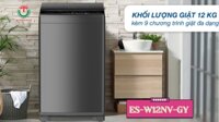 Máy giặt Sharp 12 kg ES-W12NV-GY