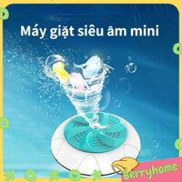 Máy giặt siêu âm mini cầm tay Công cụ làm sạch máy du lịch BerryHome~