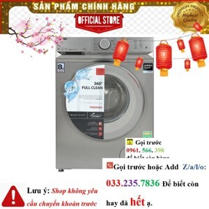 Máy giặt Toshiba lồng ngang Inverter 8.5 kg TW-BL95A4V