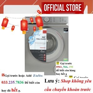 Máy giặt Toshiba lồng ngang Inverter 8.5 kg TW-BL95A4V