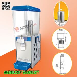 Máy giữ lạnh nước trái cây 1 bình Berjaya JD-118-JET-25