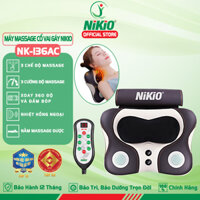 Máy Gối Massage Đấm Bóp Cổ Vai Gáy Nikio NK-136ACDC - Con Lăn 3D Xoa Bóp Chuyên Sâu Kết Hợp Hồng Ngoại Trị Liệu Đau Mỏi Cổ, Hỗ Trợ Mát Xa Lưng - NK-136AC