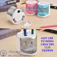 Máy gọt bút chì 2 lỗ chạy bằng pin