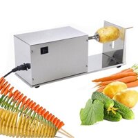 Máy gọt củ khoai tây lốc xoáy, cắt củ hình xoắn ốc chạy điện [BH 12 Tháng]