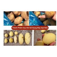 Máy gọt vỏ khoai, máy rửa khoai và gọt vỏ sạch 100% hàng inox hoàn toàn