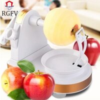 Máy gọt vỏ trái cây quay tay RGFV, Máy gọt vỏ khoai tây bằng nhựa hiệu quả, Hướng dẫn sử dụng gia đình có cốc hút Máy cắt trái cây lê