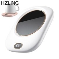 Máy hâm nóng cà phê HZLING, Bộ giữ nhiệt thông minh USB, Quà tặng 55°C 3 cấp độ Máy sưởi cốc văn phòng
