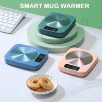Máy hâm nóng cốc Coaster 55°C Thông Minh Kiểm Soát Nhiệt Độ Không Đổi Nhiệt Cốc Làm Nóng Nhôm Bảng Kim Loại Cho Cà Phê Trà Cacao Sữa Thực Phẩm Trái Cây Nến
