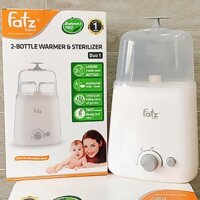 Máy hâm sữa 2 bình cổ rộng 2in1 Fatzbaby FB3012SL