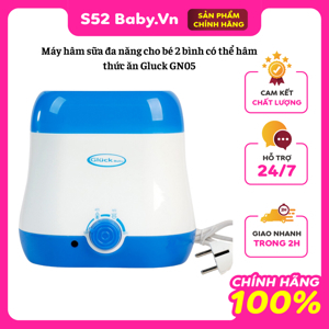 Máy hâm sữa đa năng 2 bình Gluck GN05