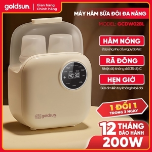Máy hâm sữa đôi Goldsun GCDW02BL
