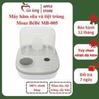 Máy hâm sữa, hâm cháo, tiệt trùng, sấy khô đa năng Moaz BéBé MB-005, tuỳ chọn thời gian-nhiệt độ - Bảo hành 12 tháng