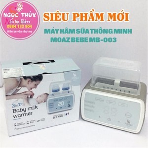 Máy hâm sữa tiệt trùng 2 bình MoazBebe MB-003