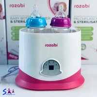 Máy hâm sữa tiệt trùng bình sữa ROZABI 5 chức năng