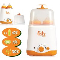 Máy hâm sữa tiệt trùng đa năng 2 bình cổ rộng Fatzbaby FB3011SL