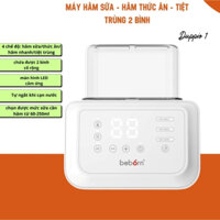 Máy hâm sữa tiệt trùng thông minh 2 bình cao cấp Beborn Duppio 1 DBW01TN - Đời sau của Fatz Fatzbaby - Không BPA