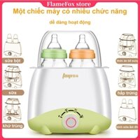 Máy hâm sữa và thức ăn siêu tốc 4 chức năng, Máy ủ sữa và tiệt trùng bình sữa tiện lợi, Loại lớn hâm 2 bình cùng lúc