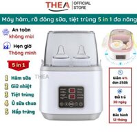 Máy hâm sữa và tiệt trùng bình sữa cho bé, rã đông sữa, giữ ấm sữa, máy ủ làm sữa chua, hấp trứng đa năng- THEA