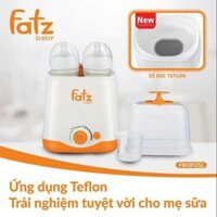 Máy hâm và tiệt trùng bình sữa đa năng 2 bình cổ rộng Fatzbaby THẾ HỆ MỚI FB3012SL