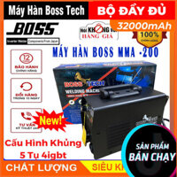 Máy hàn Boss Tech MMA-200 mini full bộ kiện dây hàn Máy hàn que liên tục Bảo Hành 12 Tháng
