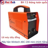 Máy hàn cầm tay điện tử inverter, mini gia đình, Wintech ARC-200 chất lượng cao, đầy đủ phụ kiện