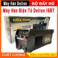 Máy hàn delton 3 núm chỉnh 600ma chuyên que 2ly6 3ly2 tặng bao tay kính hàn chổi xi