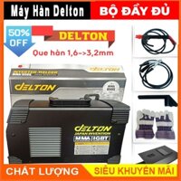 Máy hàn delton 3 núm chỉnh 600ma chuyên que 2ly6 3ly2 tặng bao tay kính hàn chổi xi