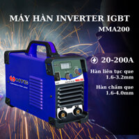 Máy hàn điện tử hàn que 200A, INVERTER MOSFET hiệu HTC, MMA-200